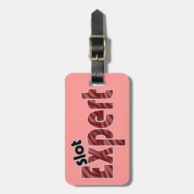 Slot Machine Expert Vegas Casino Luggage Tag (Front Vertical)