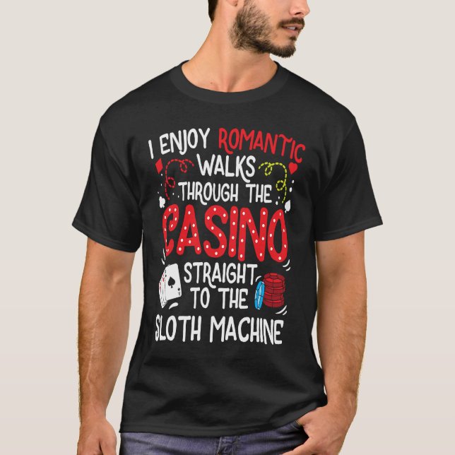 Slot Machine Gambling T-Shirt (Front)
