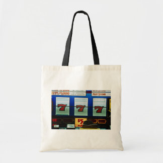 Slot machine in a casino tote bag