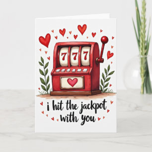 Slot Machine Love Jackpot Card