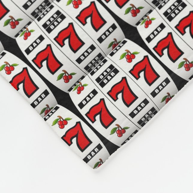 Slot Machine Lovers Fleece Blanket (Corner)