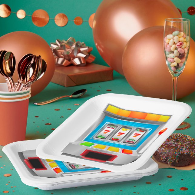 Slot Machine Paper Plate (Creator Uploaded)