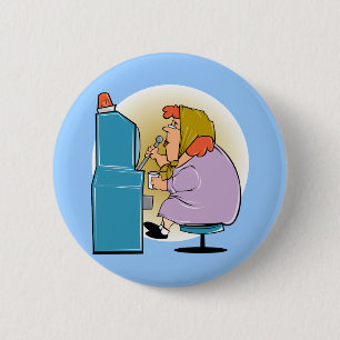 Slot Machine Slots - Play To Win 6 Cm Round Badge