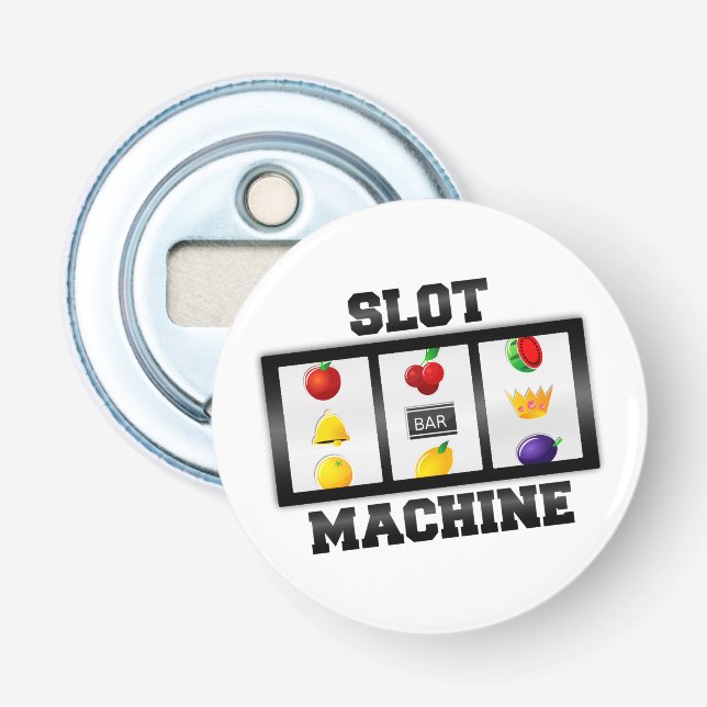 Slot Machine Tilted Icon Bottle Opener (Front)