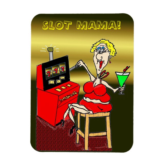 SLOT MAMA LUCKY 7'S MAGNET (Vertical)