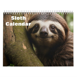 Sloth 2025 calendar