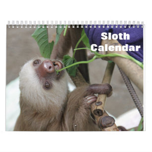 Sloth 2026 calendar