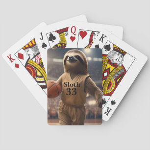 Sloth 33 Basketball Player,  Playing Cards