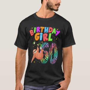 Sloth 60 Year Old Birthday Girls Matching Family C T-Shirt