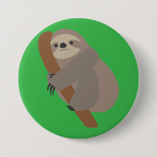 Sloth 7.5 Cm Round Badge