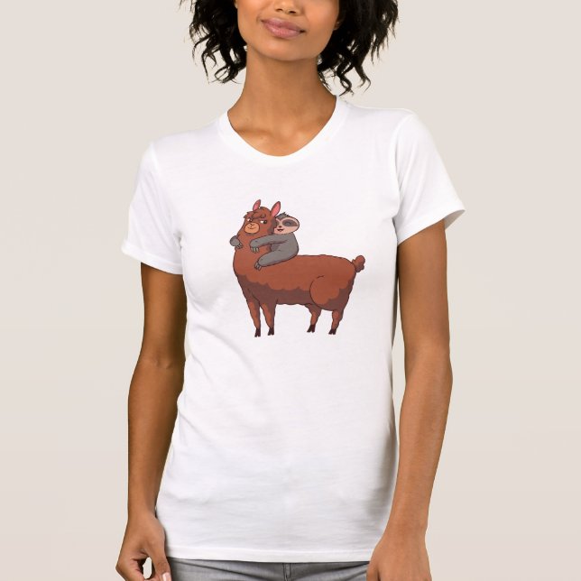 Sloth and Alpaca T-Shirt (Front)
