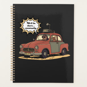 Sloth and Bunny Cartoon Road Trip Adventure Planner