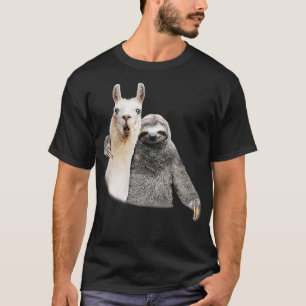 SLOTH AND LLAMA BEST PALS FUNNY T-Shirt
