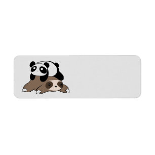 Sloth and Panda Bear background