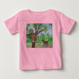 Sloth and Spider Monkey Baby T-Shirt