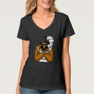 Sloth animal smokes cigarettes style a hip hop tha T-Shirt