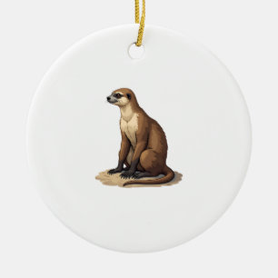 Sloth Antique Engraving Retro Graphic (2) Ceramic Tree Decoration
