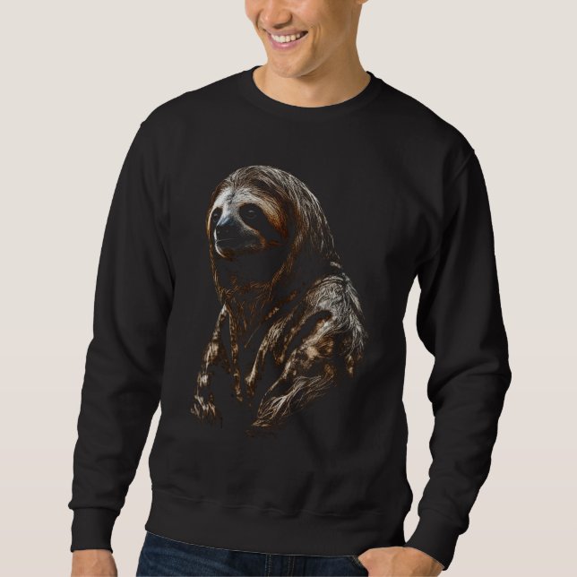 Sloth artwork  animal  animal sloth 9 sweatshirt (Front)