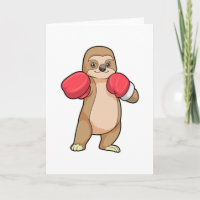 Sloth as Boxer with Boxing gloves