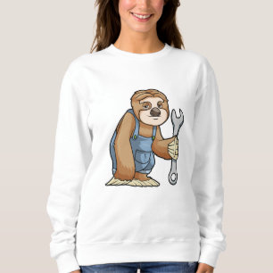Sloth as Craftsman with Wrench Sweatshirt