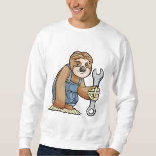 Sloth as Craftsman with Wrench Sweatshirt