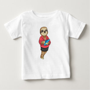 Sloth as Secretary with Notepad Baby T-Shirt