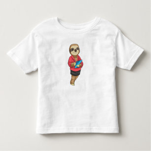 Sloth as Secretary with Notepad Toddler T-Shirt