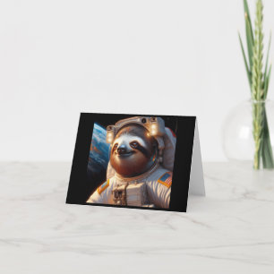 Sloth Astronaut Card