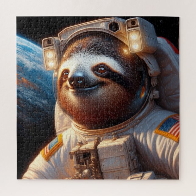 Sloth Astronaut Jigsaw Puzzle (Vertical)