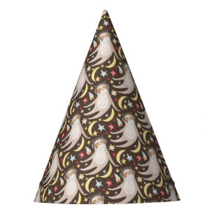 Sloth Astronaut Pattern Party Hat