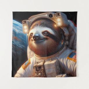Sloth Astronaut Tapestry