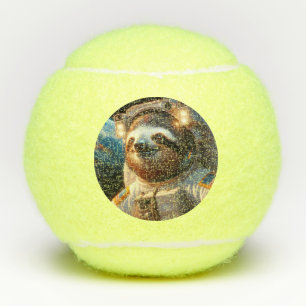 Sloth Astronaut Tennis Balls