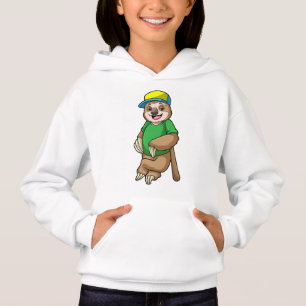 Sloth at Baseball with Baseball bat