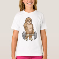 Sloth at Bodybuilding with Barbell