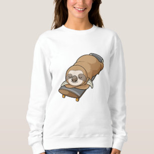 Sloth at Sleeping with Skateboard Sweatshirt