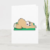 Sloth at Yoga on Yoga mat