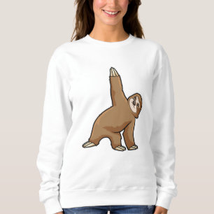 Sloth at Yoga Stretching exercises Legs Sweatshirt