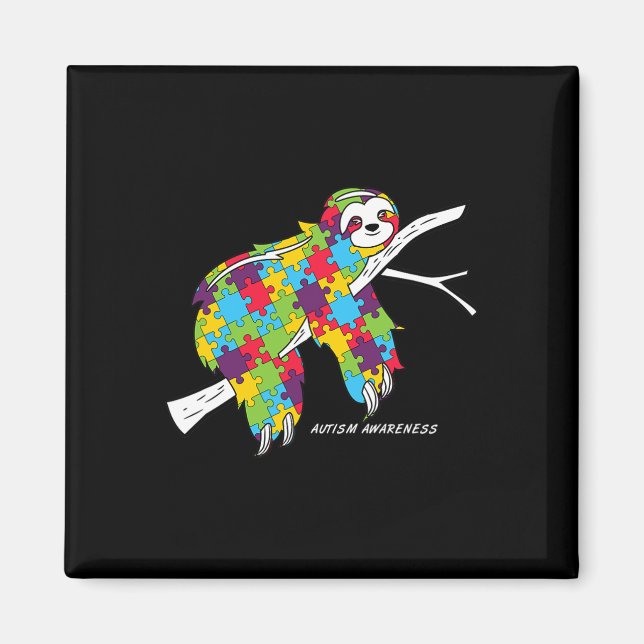 Sloth Autism Awareness  Magnet (Front)