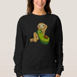 Sloth Avocado Chillin Relaxing Sweatshirt