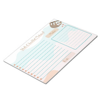Sloth Away the Day Checklist Notepad