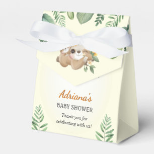 Sloth Baby Shower Gender Neutral Sprinkle Candy Favour Box