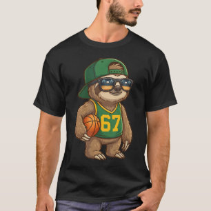 Sloth Basketball 67 Gen Alpha Slang Sports Men T-Shirt