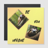 Sloth "Be You Unique", Magnetic Card