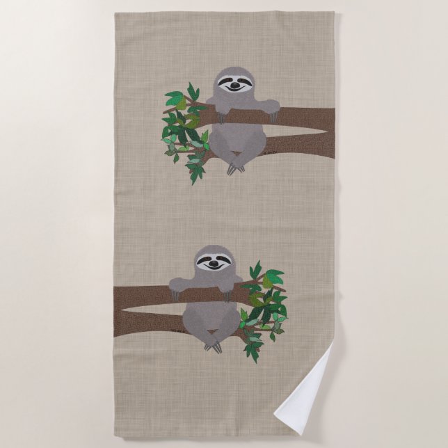 Sloth Beach Towel (Front)