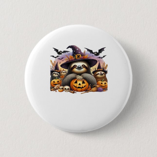 Sloth Beautiful laziness Classic T-Shirt_2 6 Cm Round Badge (Front)