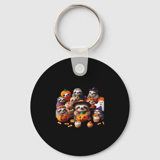Sloth Beautiful laziness Classic T-Shirt Key Ring (Front)