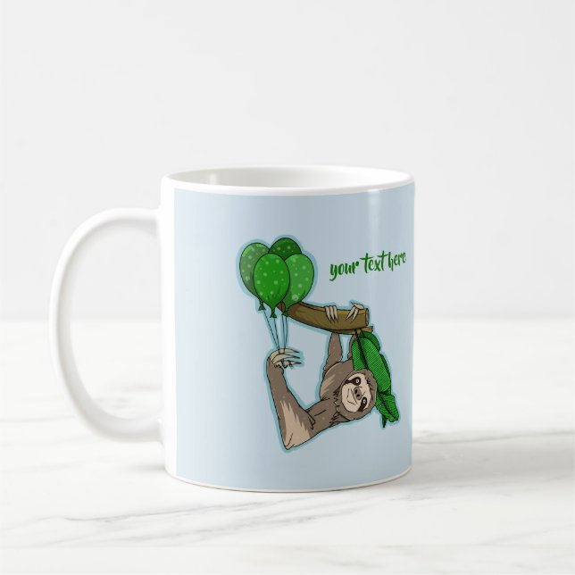 Sloth birthday coffee mug (Left)