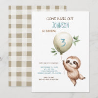Sloth Birthday Come Hang Out 1st Birthday