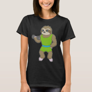 Sloth Bodybuilder Dumbbell Bodybuilding T-Shirt