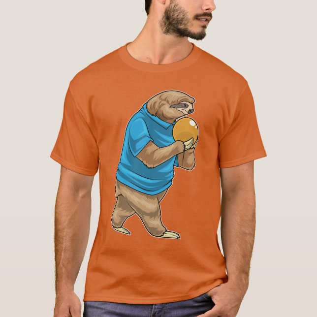 Sloth Bowling Bowling ball T-Shirt (Front)